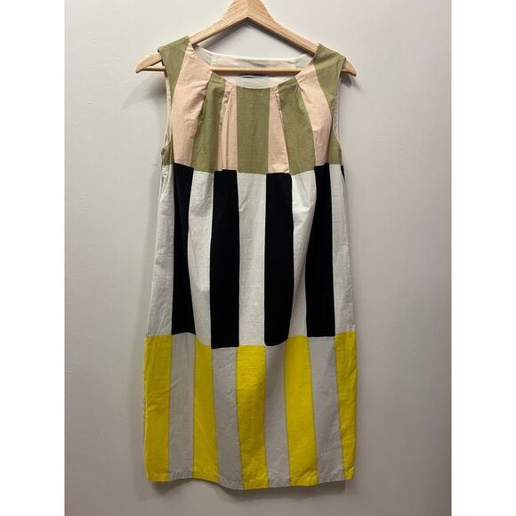Marimekko MARS Kiertorata Sleeveless Dress Striped wit Pockets Size XS - Picture 3 of 5